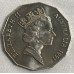 AUSTRALIA 1991 . FIFTY 50 CENTS COIN . 25th ANNIVERSARY OF DECIMAL CURRENCY